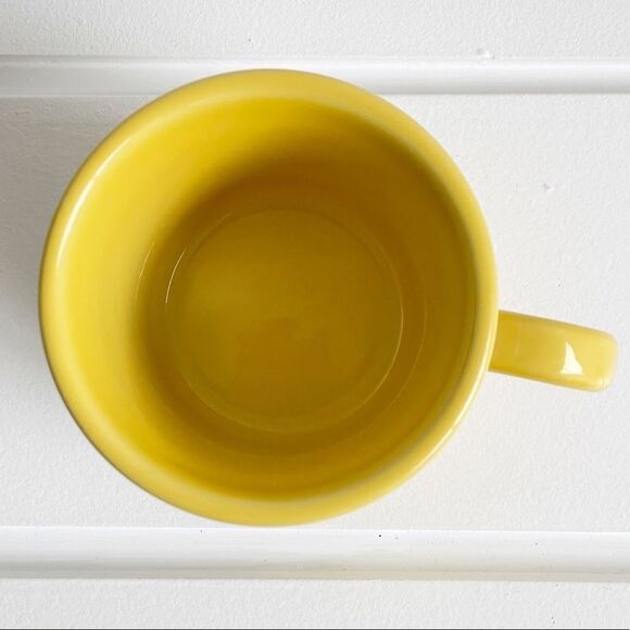 Fiesta Homer Laughlin Sunflower Yellow Tom & Jerry Ring Style Mug - Picture 4 of 11